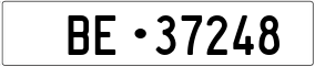 Trailer License Plate